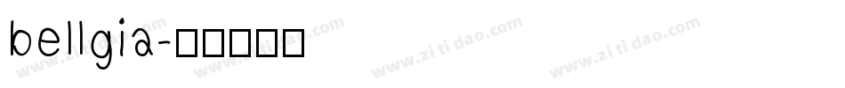 bellgia字体转换