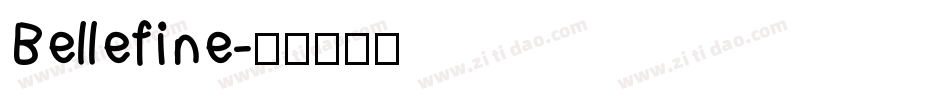 Bellefine字体转换