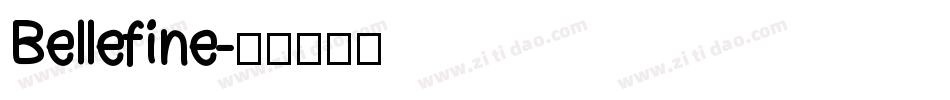 Bellefine字体转换