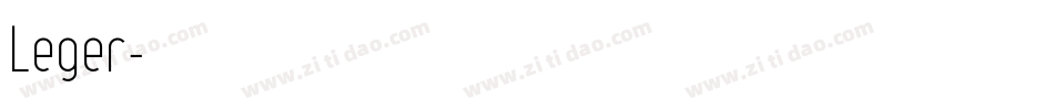 Leger字体转换