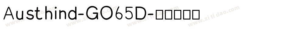 Austhind-GO65D字体转换