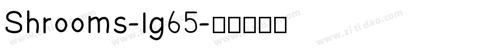 Shrooms-lg65字体转换