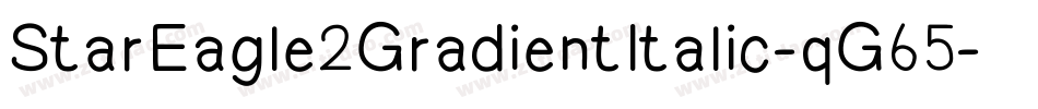 StarEagle2GradientItalic-qG65字体转换