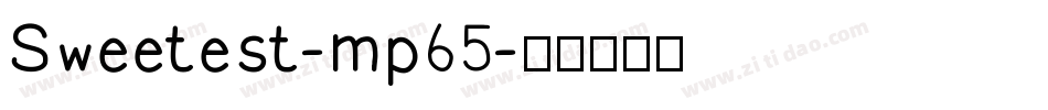 Sweetest-mp65字体转换