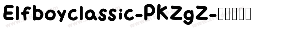 Elfboyclassic-PKZgZ字体转换