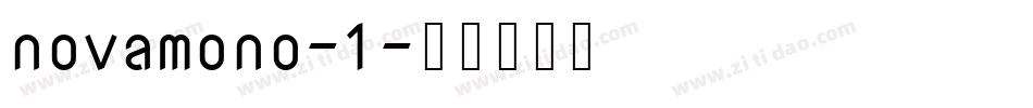 novamono-1字体转换