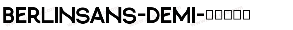 Berlinsans-Demi字体转换