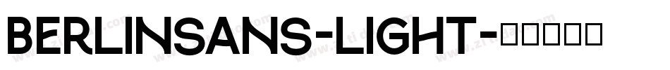 Berlinsans-Light字体转换