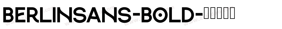 Berlinsans-Bold字体转换