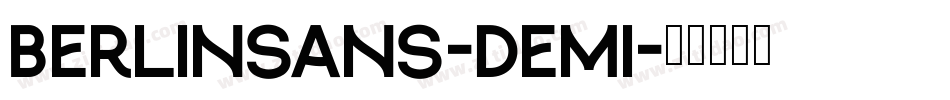 Berlinsans-Demi字体转换