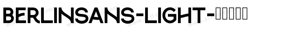 Berlinsans-Light字体转换