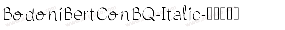 BodoniBertConBQ-Italic字体转换