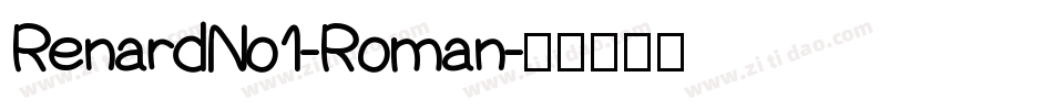 RenardNo1-Roman字体转换