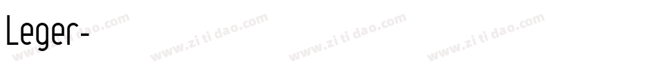 Leger字体转换