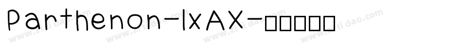 Parthenon-lxAX字体转换