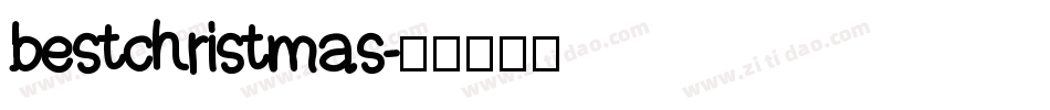 bestchristmas字体转换