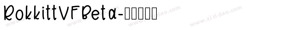 RokkittVFBeta字体转换