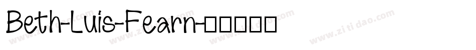 Beth-Luis-Fearn字体转换