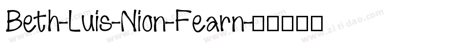 Beth-Luis-Nion-Fearn字体转换