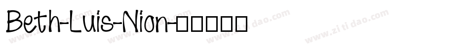 Beth-Luis-Nion字体转换