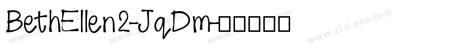 BethEllen2-JqDm字体转换