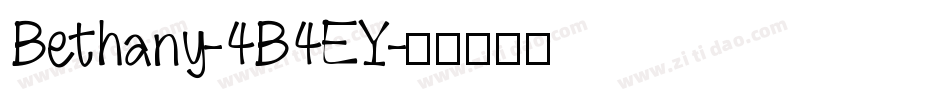 Bethany-4B4EY字体转换