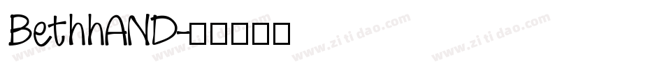BethhAND字体转换