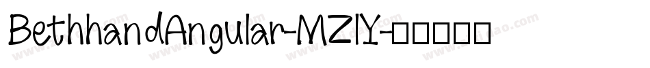 BethhandAngular-MZlY字体转换