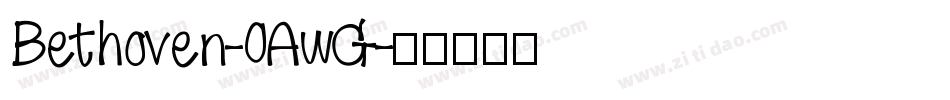 Bethoven-0AwG字体转换