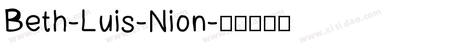 Beth-Luis-Nion字体转换