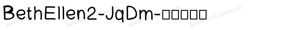 BethEllen2-JqDm字体转换