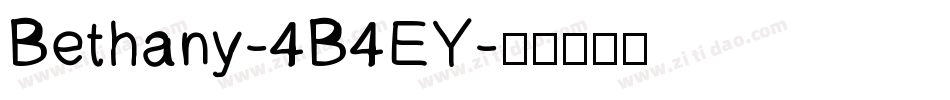 Bethany-4B4EY字体转换