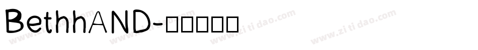 BethhAND字体转换