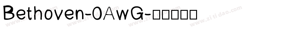 Bethoven-0AwG字体转换