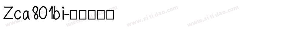 Zca801bi字体转换