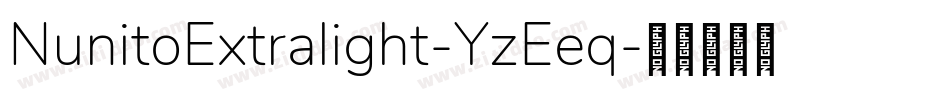 NunitoExtralight-YzEeq字体转换
