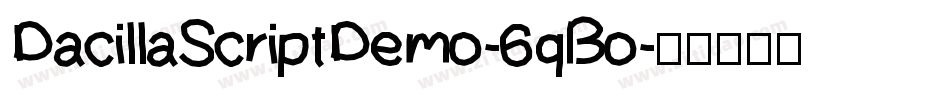 DacillaScriptDemo-6qBo字体转换
