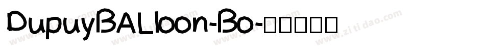 DupuyBALloon-Bo字体转换