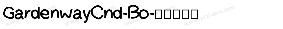 GardenwayCnd-Bo字体转换