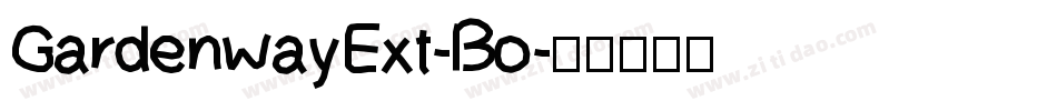 GardenwayExt-Bo字体转换