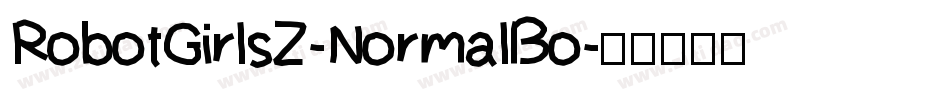 RobotGirlsZ-NormalBo字体转换