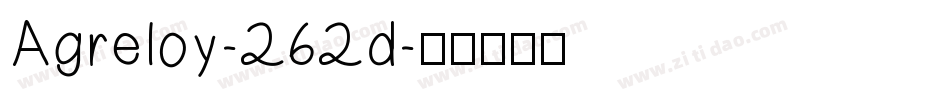 Agreloy-262d字体转换