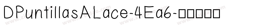 DPuntillasALace-4Ea6字体转换