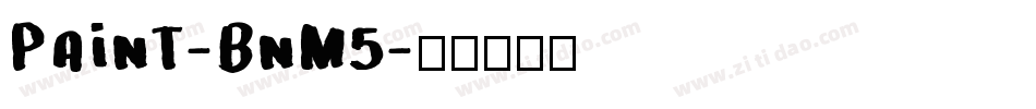 Paint-BnM5字体转换