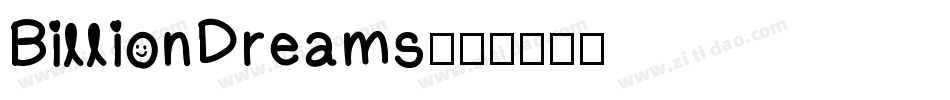 BillionDreams字体转换