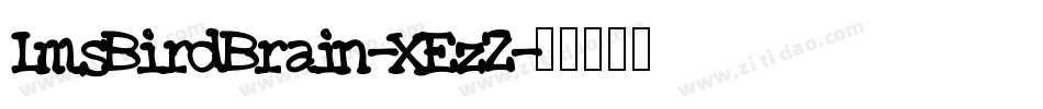 LmsBirdBrain-XEzZ字体转换