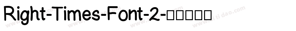Right-Times-Font-2字体转换