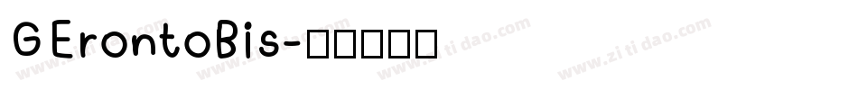 GErontoBis字体转换