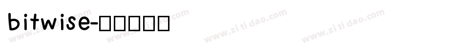 bitwise字体转换
