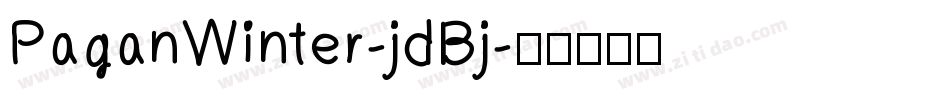 PaganWinter-jdBj字体转换